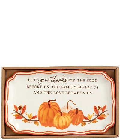 Mud Pie Thanksgiving Give Thanks Sentiment Platter
