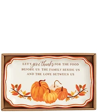 Mud Pie Thanksgiving Give Thanks Sentiment Platter