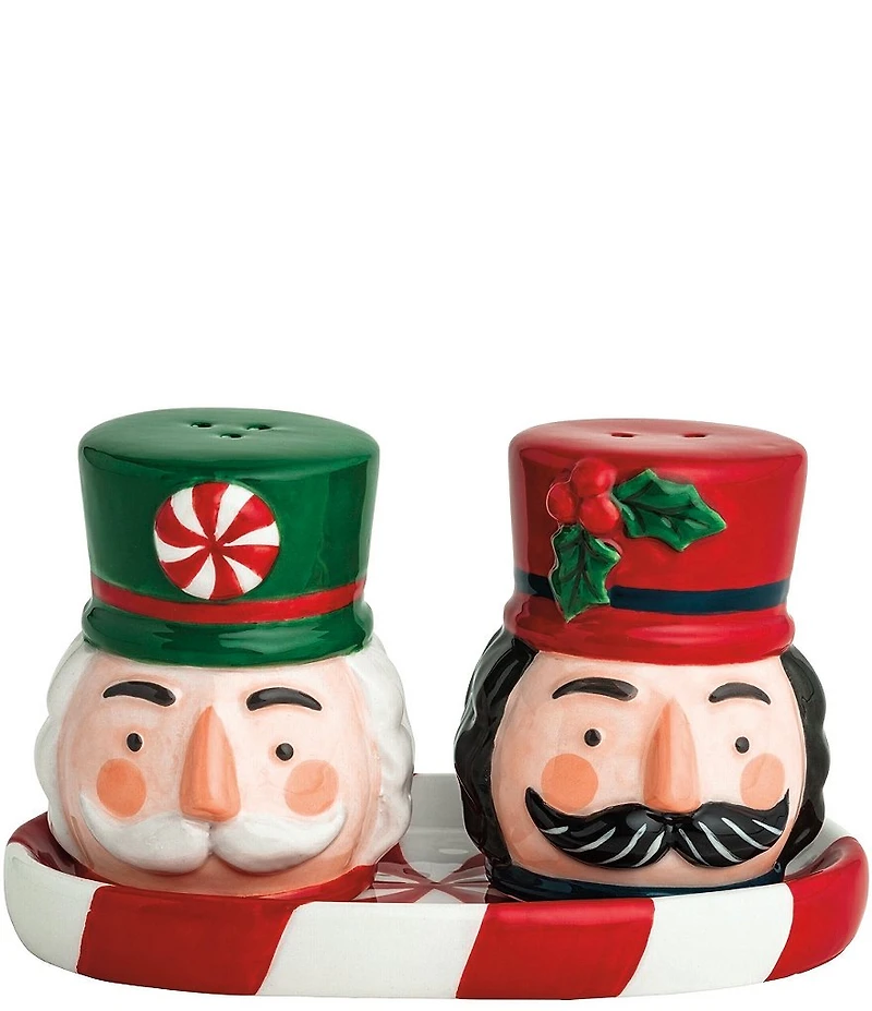 Mud Pie Twas The Night Collection Nutcracker Salt & Pepper Shaker Set