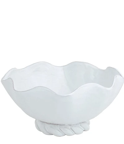 Mud Pie Twisted Base Ceramic Bowl