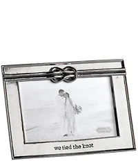 Mud Pie Wedding Collection Tied The Knot Metal Frame, 4#double;x6#double;