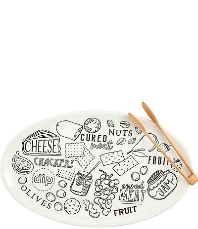 Mud Pie Wine & Cheese Charcuterie Platter Set