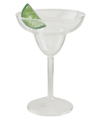 Mud Pie Wine O'Clock Lime Icon Margarita Glass