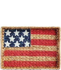 Mud Pie Woven American Flag Serving Tray