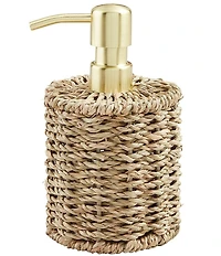 Mud Pie Woven Seagrass Lotion/Soap Dispenser