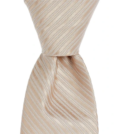 Murano Angelo Tonal Stripe 3#double; Narrow Woven Silk Blend Tie
