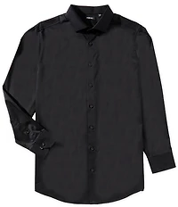 Murano Big & Tall Solid Sateen Long Sleeve Woven Shirt
