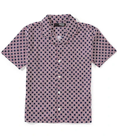 Murano Big Boys Liquid Luxury Camp Print Button Front Shirt