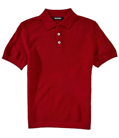 Murano Big Boys Short Sleeve Knit Polo Sweater
