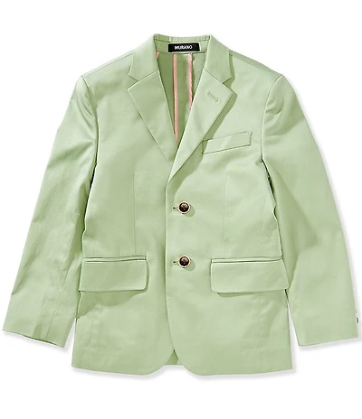 Murano Big Boys Slim Sateen Notch Lapel Blazer