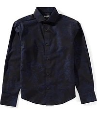 Murano Big Boys Long-Sleeve Jacquard Button-Front Shirt