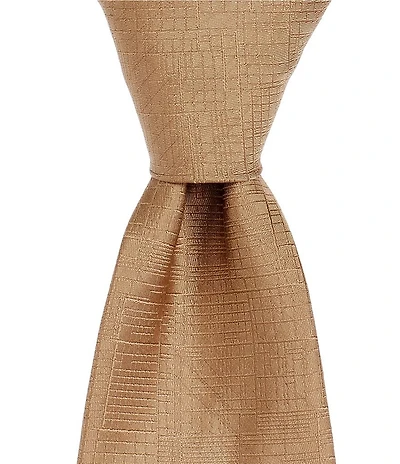 Murano Cyrus Etched Non-Solid 3#double; Narrow Woven Silk Blend Tie