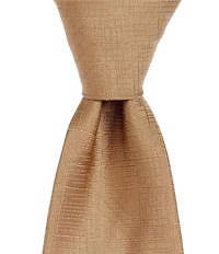 Murano Cyrus Etched Non-Solid 3#double; Narrow Woven Silk Blend Tie