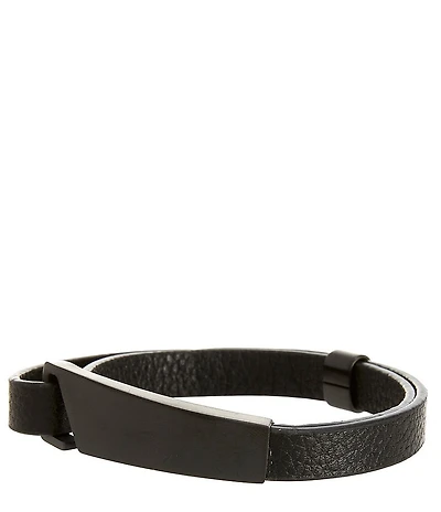 Murano Double Strand Leather Bracelet