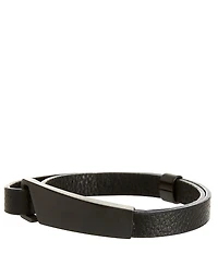 Murano Double Strand Leather Bracelet