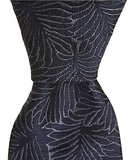 Murano Leon Abstract Print Slim Narrow Woven Silk Tie