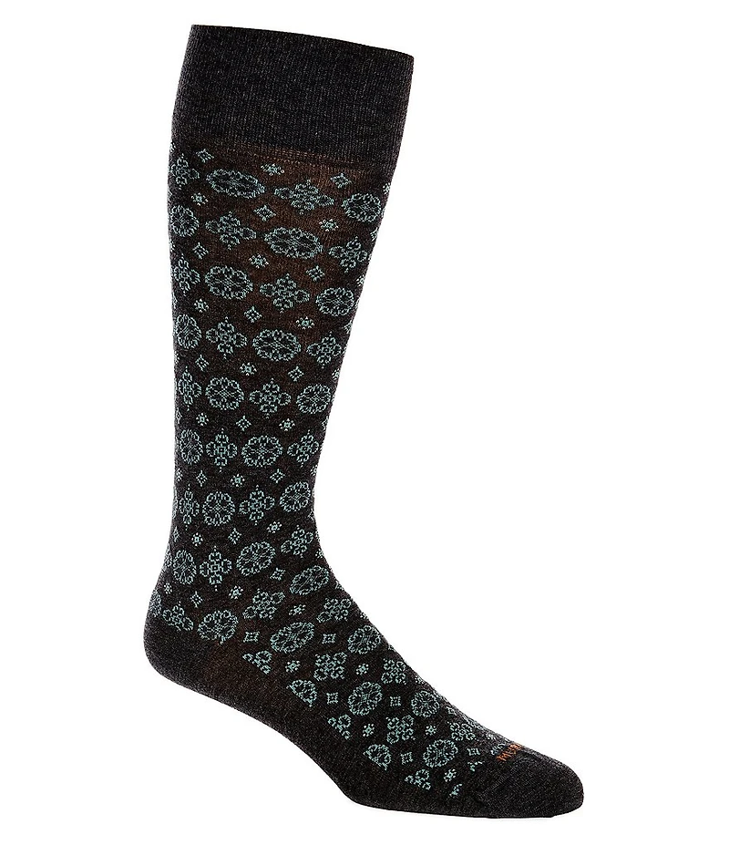 Murano Medallion Crew Dress Socks