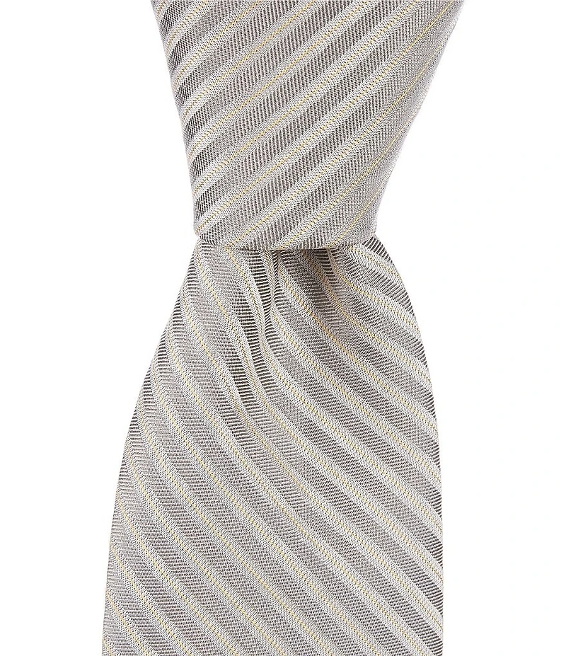 Murano Rise Washed Striped 2 3/4#double; Silk Tie