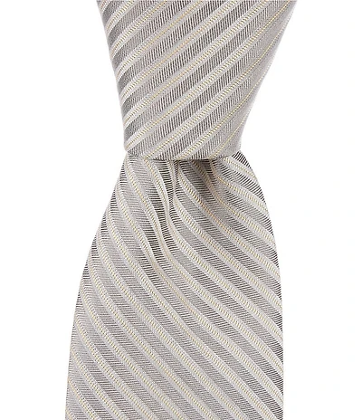 Murano Rise Washed Striped 2 3/4#double; Silk Tie