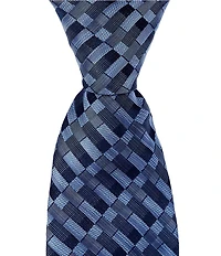 Murano Senior Geometric Print 2 3/4#double; Silk-Blend Tie