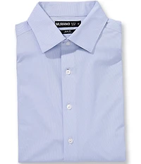 Murano Slim Fit Non-Iron Spread Collar Solid Knit Dress Shirt