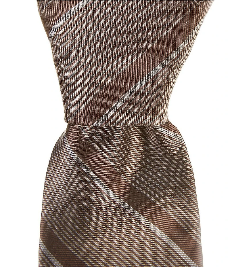 Murano Tobias Striped 3#double; Silk Blend Tie