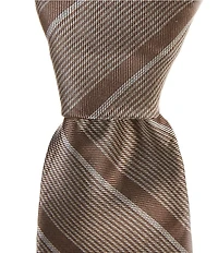 Murano Tobias Striped 3#double; Silk Blend Tie
