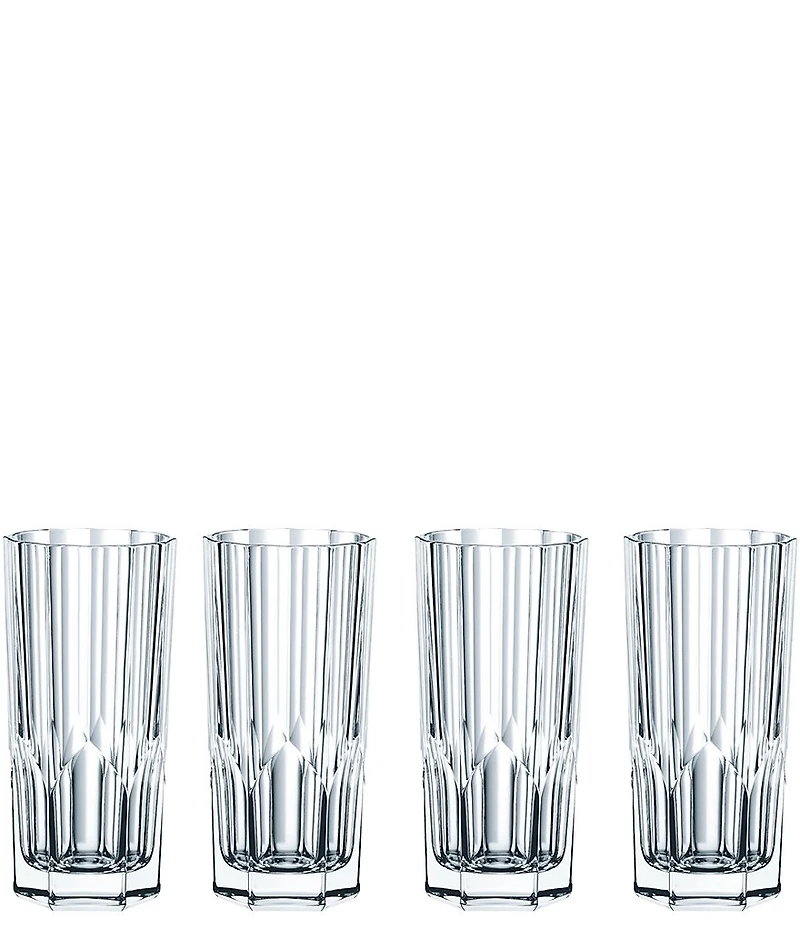 Nachtmann Aspen Crystal Long Drink Glasses, Set of 4
