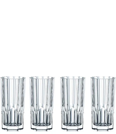 Nachtmann Aspen Crystal Long Drink Glasses, Set of 4