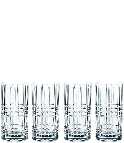 Nachtmann Square Long Drink Glasses, Set of 4