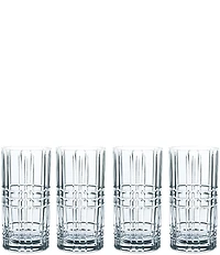 Nachtmann Square Long Drink Glasses, Set of 4