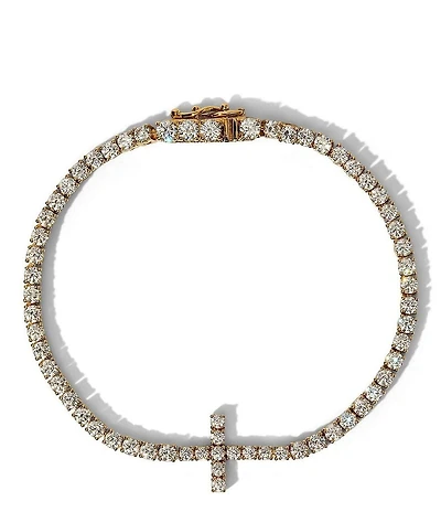 Nadri Astrid Cross Tennis Line Bracelet