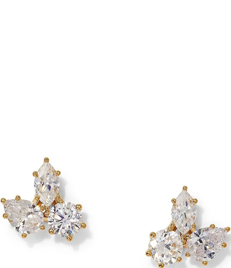 Nadri Beatrix Mixed CZ Cluster Stud Earrings