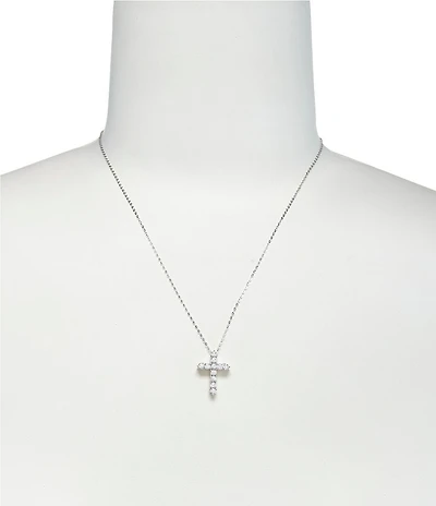 Nadri Cubic Zirconia Cross Pendant Necklace