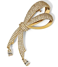 Nadri Eros Half Bow Jeweled Brooch