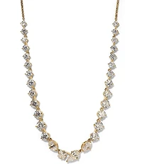 Nadri Lucia Rhinestone Frontal V Collar Necklace