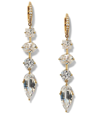 Nadri Lucia Rhinestone Linear Earrings