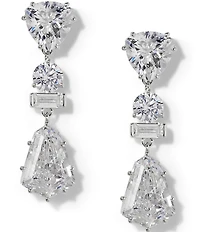 Nadri Luxor Kite Cubic Zirconia Drop Earrings