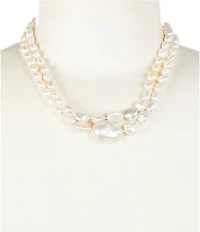 Nadri Madrid Freshwater Pearl Short Multi Strand Necklace