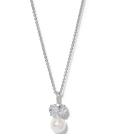 Nadri Nat Beauty Pearl Short Pendant Necklace