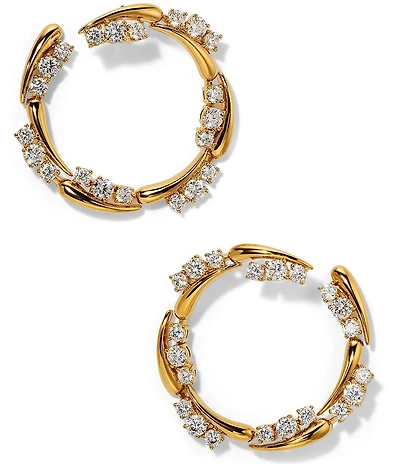 Nadri Phenom Front Back Orbital Earrings