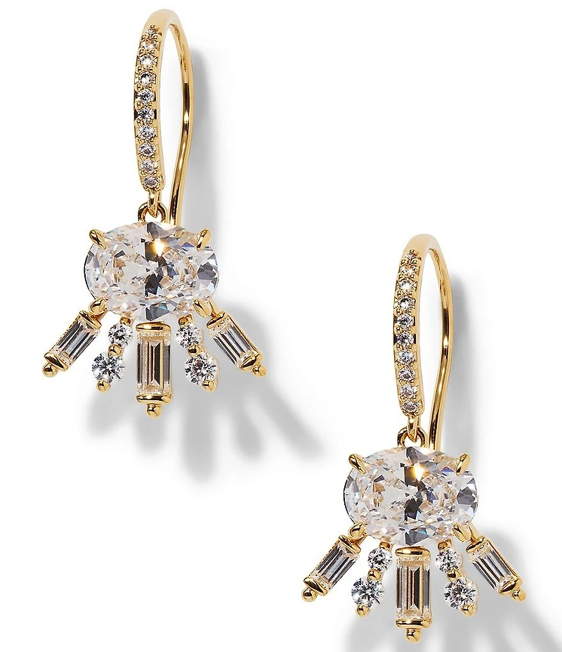 Nadri Stellar Halo Drop Earrings