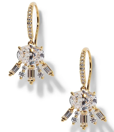 Nadri Stellar Halo Drop Earrings