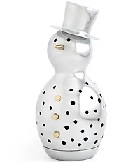 Nambe Holiday Snowman Luminary Figurine
