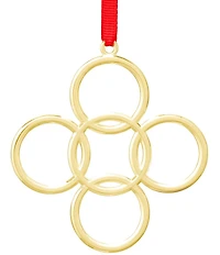 Nambe Holiday Twelve Days of Christmas: Five Golden Rings Ornament