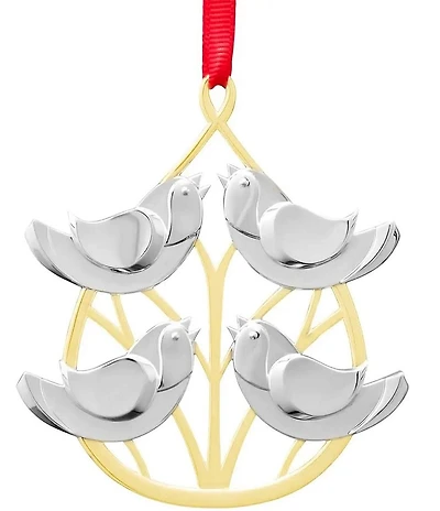 Nambe Holiday Twelve Days of Christmas: Four Calling Birds Ornament