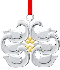 Nambe Holiday Twelve Days of Christmas: Six Geese A Laying Ornament