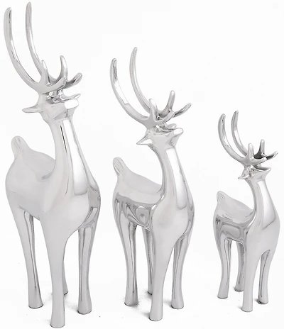 Nambe Holiday Vintage Reindeer Trio, Set of 3
