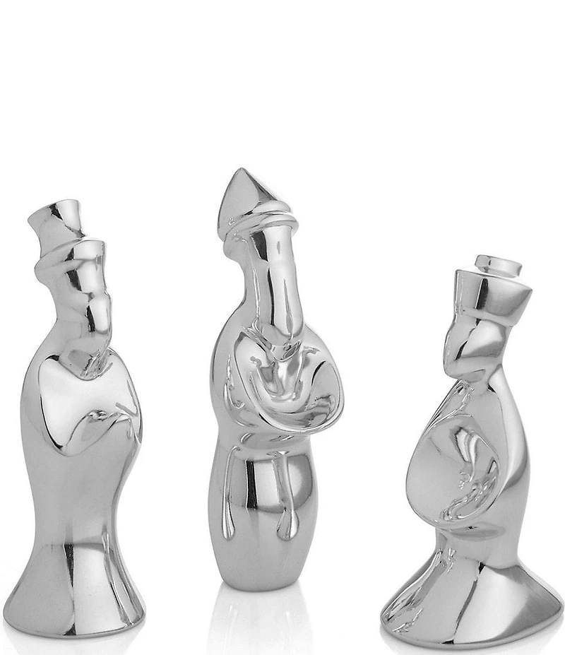 Nambe Miniature Nativity - Three Wise Men Figurine Set