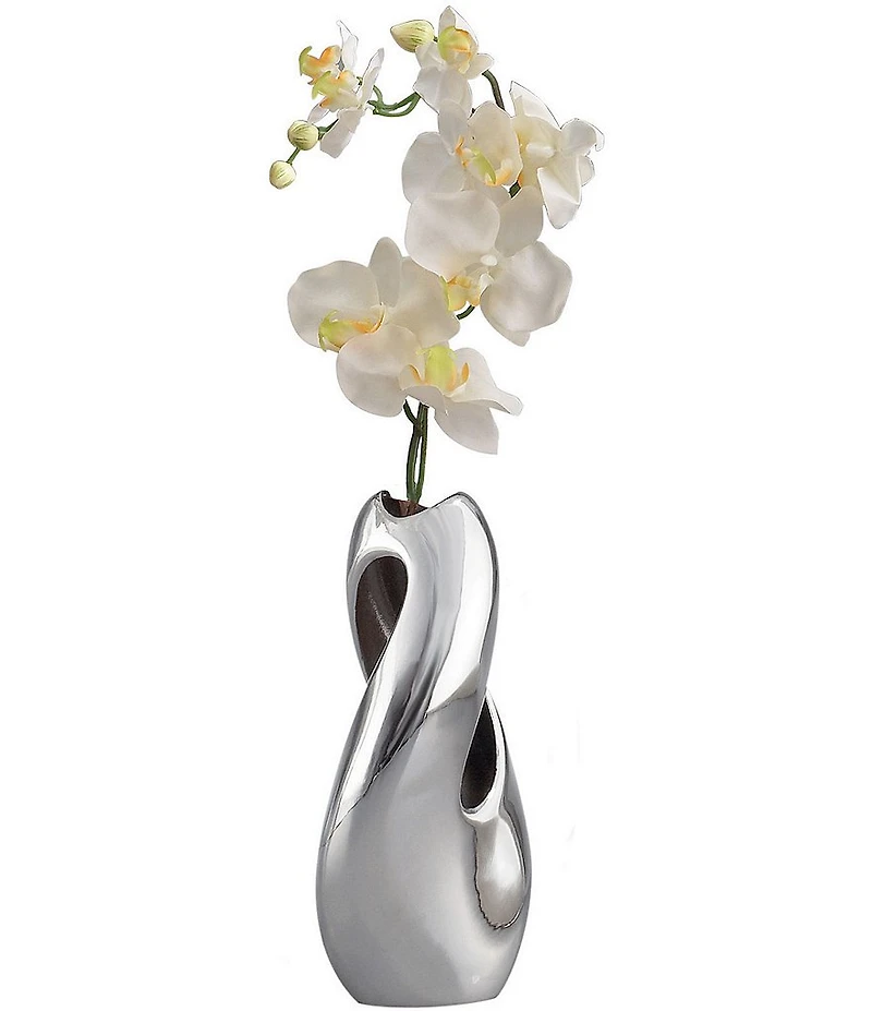 Nambe Pebble Twist Bud Vase
